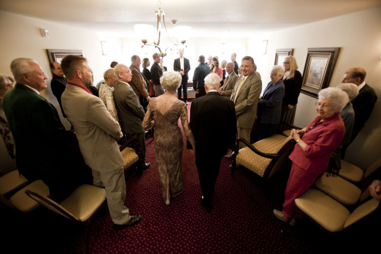 Barbara Burkett and Everett Dougherty's wedding
